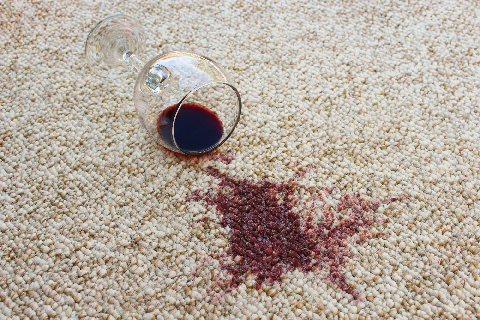 how to remove red wine stains from carpet
